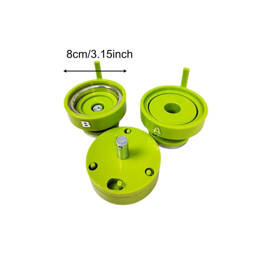 3 Stück Abzeichen Button Makers Form Button Makers Stanzform DIY Pin Button Maker Zubehör Rund Button Maschine Form Aus Kunststo, 58MM