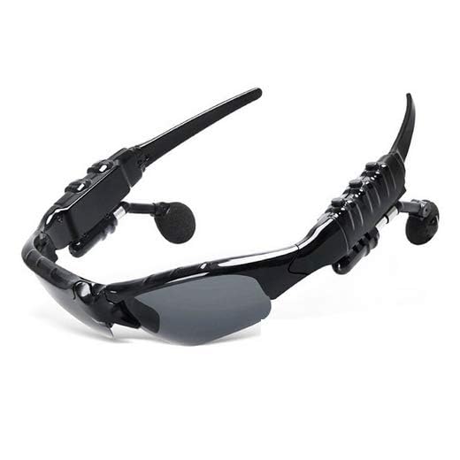 LUH Smart Glasses, Bluetooth Sunglasses Outdoor Smart Glasses Bluetooth Sun Glasses Wireless Headset Sport with Microphone for Smart Phones