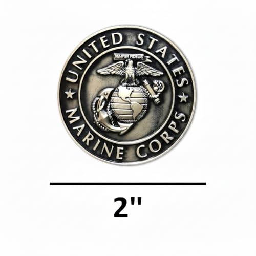 Imán Decorativo USMC Metal Bronce Antiguo miniatura 3