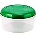 DecorRack X-Large Food Storage Container, 5.75 Quarts, BPA Free Plastic, 185 oz Heavy Duty Multipurpose Plastic Storage Container, Round Cake Dough Riser Bowl with Airtight Lid, Random Color (1 pack)