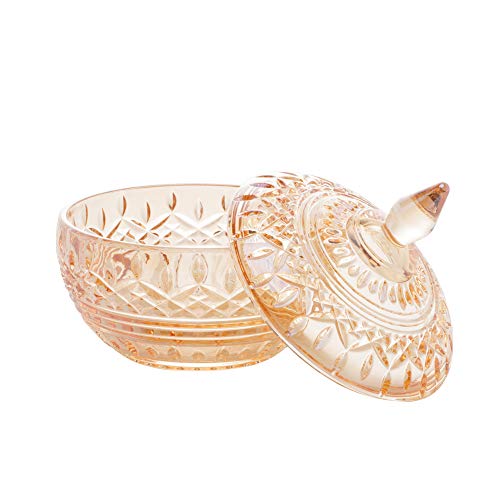 Wolff POTICHE DECORATIVO CRISTAL LYS 11x12cm ÂMBAR