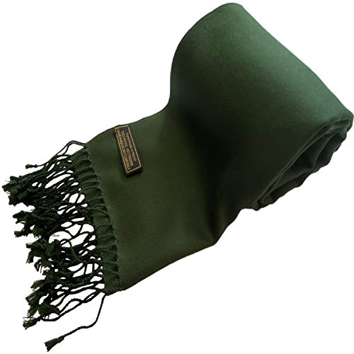 Cj Apparel Dark Green Men's Nepalese Solid Color Design Fashion Scarf Scarves Face/Neck Wrap New #TOP6