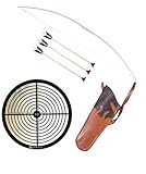 Köchertiefe: 40 cm / Hochwertiger Köcher aus Kunstleder mit praktischem Umhängeband Zielscheibe: Durchmesser ca. 32 cm, mit Glanzlackierung für gute haftung von Saugnäpfen