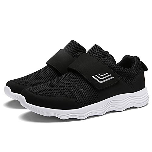 Image of LEADER SHOW Men's Casual Comfort Walking Shoes Ultralight Flats Non-Slip Hook & Loop Fashion Sneakers