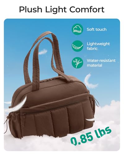 BAGSMART Bolsa de deporte para mujer, bolsa de viaje de 24 l, impermeable, bolsa de viaje, equipaje de mano, gimnasio, clínica, bolsa de hospital, bolsa de hospital con PVC para fitness, natación - imagen 5