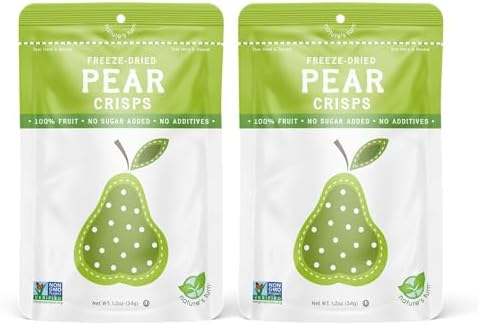 Nature's Turn Freeze-Dried Fruit Crisps; Pear, 2 Bags (1.2oz Each)