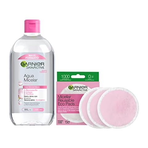 Garnier Agua Micelar con Discos Desmaquillantes Reutilizables Cover