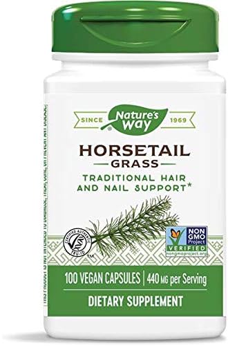 Natures Way Horsetail Grass, 440mg, 100 Capsules, Pack of 2