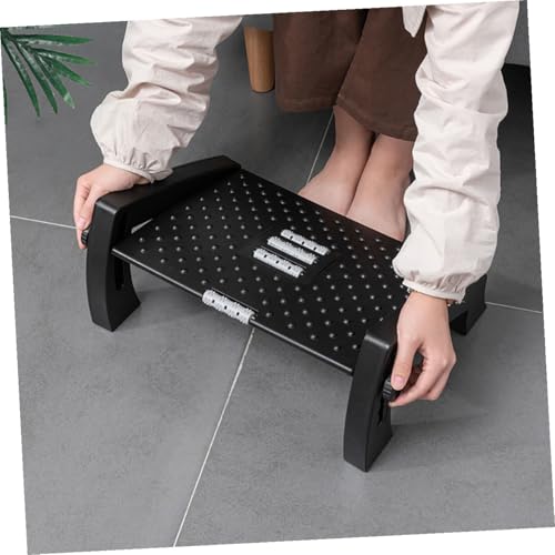Coussin repose-pieds en plastique ergonomique Cabilock noir rigide