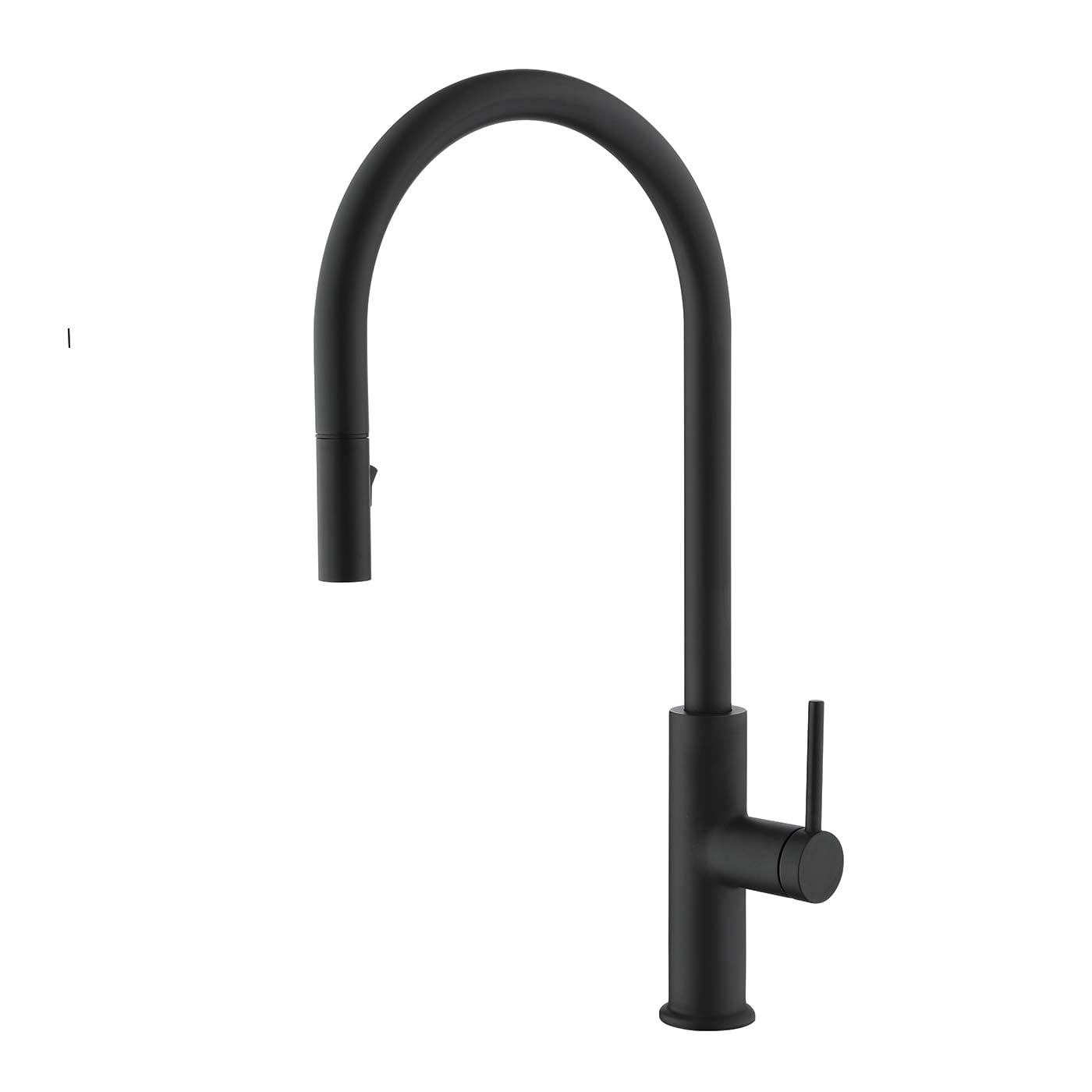 Robinet de cuisine noir mat mitigeur évier à poignée unique fluide