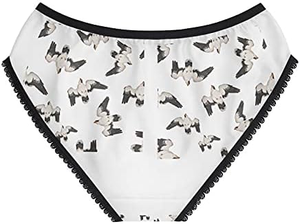 Birds Seamless Pattern Panties, Birds Seamless Pattern Underwear, Briefs, Cotton Briefs, Funny Underwear, Panties For Women