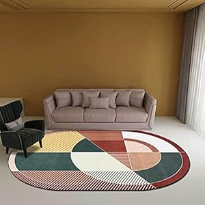 Tappeti Design Ovale Tapijten Voor Woonkamer Vloerkleed 150x180cm Moderne Mode Geometrie, voor Woonkamer Speelkamer Slaapkamer Bal Baby Baby Kruipen