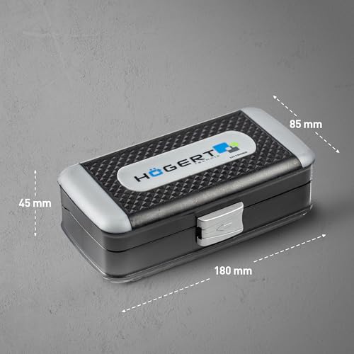 Högert Technik - Werkzeugset I Steckschlüssel, Bits und Ausstattung 1/4” I Legiertem Chrom-Vanadium-Stahl I Gesenkgeschmiedet I Ratschenmechanik mit 72 Sperrklinken I HT1R462-38-tlg