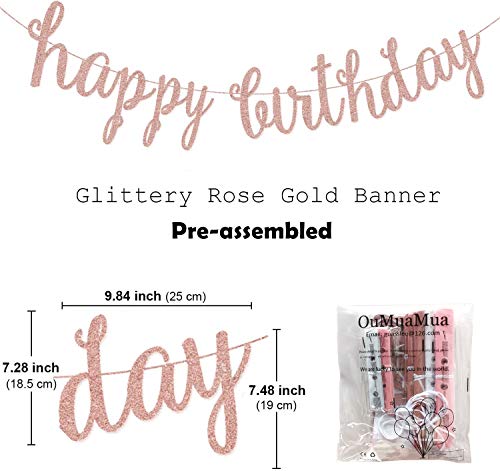 Oumuamua 732489456046 Pink Rose Gold Birthday Party Decorations Set thumb #3