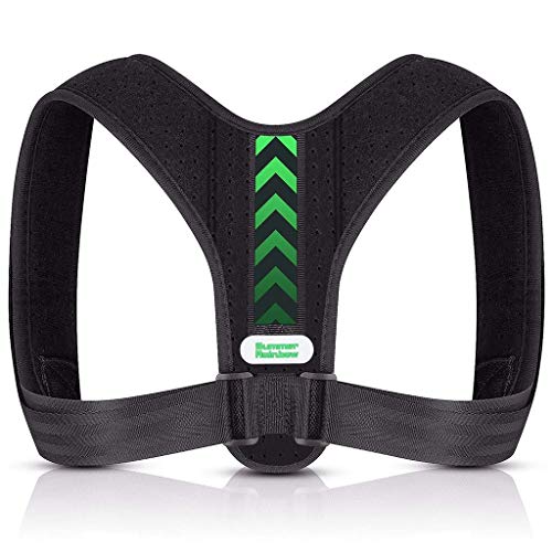 GAOWEIFENG Back Brace Posture Corrector Spinal Support for Women and Men, Lumbar Shoulder Posture Correction for Upper and Lower Back Support, Adjustable Neoprene Belt Strap for Relief Back Pain Back