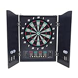 Tablero de puntuación LED: este Dartboard electrónico cuenta con un panel de control fácil de leer con una pantalla y estadísticas de pantalla LED brillante.