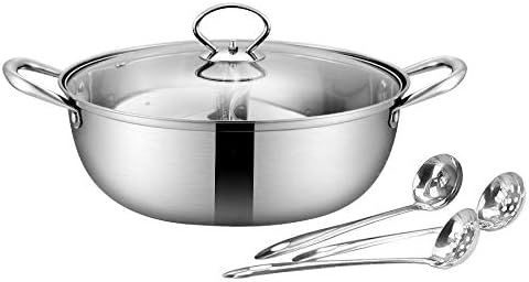 32cm ๏ผ Shabu shabu pot๏ผ4 sets of hot pot cookware