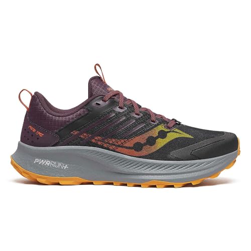 Saucony Ride 18 Damen-Sneaker, Schwarz/Herbst, 42 EU