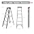 S.Walt 6-Step Fiberglass Step Ladder, 250 lbs Capacity, Non-Conductive, Type IA, Exceeds ANSI Safety Standards, Wide Steps, Practical Top Cap, Folding Step Ladder for Home