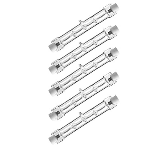 NuLoXx 5er Pack Halogenstab R7S 118mm 240W/827 2700K warmweiß 4700LM AC 220.240V, 360° Abstrahlwinkel, DIMMBAR!