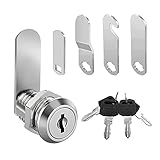 luckaide Briefkastenschloss 16mm, Briefkasten Schloß mit 4 Verschiedene Schlossplatten, Briefkastenschloss 4 Schlüssel, 18mm Schrankschloss, Hebelschloss für Schranktüren, Briefkästen, Möbel verwendet