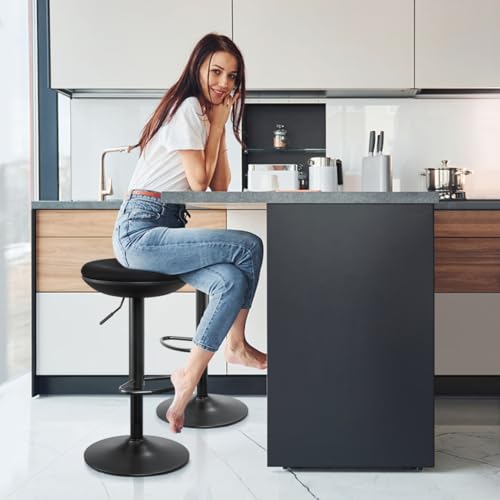 Iwmh Perching Stool, Ergonomic Standing Desk Chair, Height Adjustable, 360° Swivel Sit Stand Office Stool Without Backrest For Bedroom, Kitchen, Living Room, Black - 9