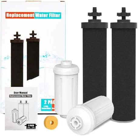 Berkey Gravity Replacement Water Filter, 2 Black Carbon Filters &...