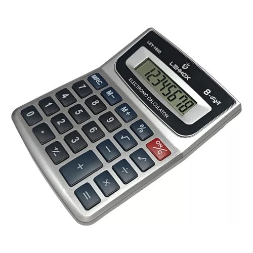 Calculadora LEY-1895 - Científica, 12 Dígitos, Visor LCD, Design Compacto e Funcional para Uso Diári