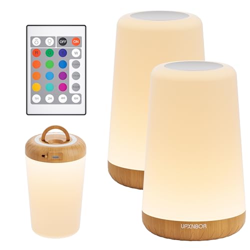 UPXNBOR Lámpara de noche LED con mando