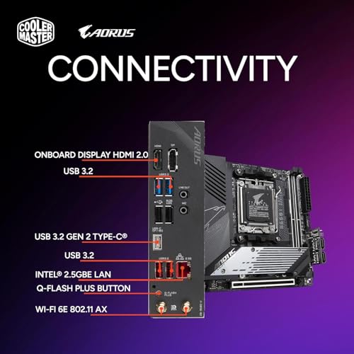 Image of Cooler Master NR2 Pro Mini ITX - AMD RYZEN 7 7800X3D 4.2 GHz (5.0 GHz Turbo) | Gigabyte RTX 5070 12GB & B650I AORUS Ultra | 32GB DDR5 6000MHz | 2TB Gen4 M.2 | WiFi | Windows 11 | 280mm AIO Gaming PC