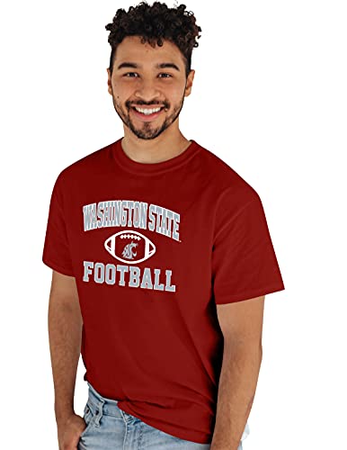 Blue 84 Men's Washington State Cougars Team Logo T Shirt Team Color, Team Color, Large