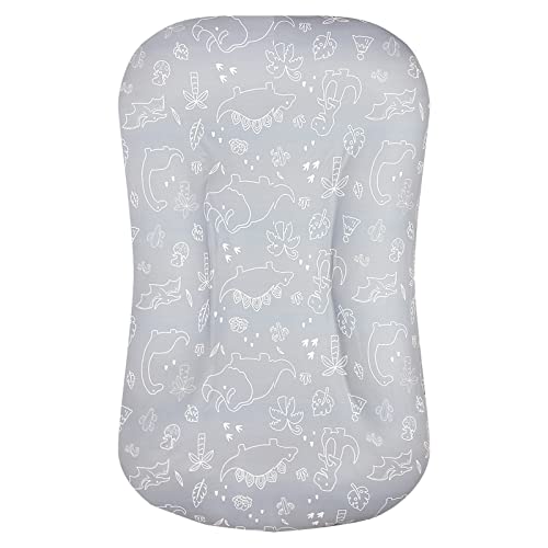 Image of DILIMI Baby Lounger Cover for Boys and Girls Removable Cover Ultra Soft Comfortable Slipcover,Dinosaur(Lounger not Included)