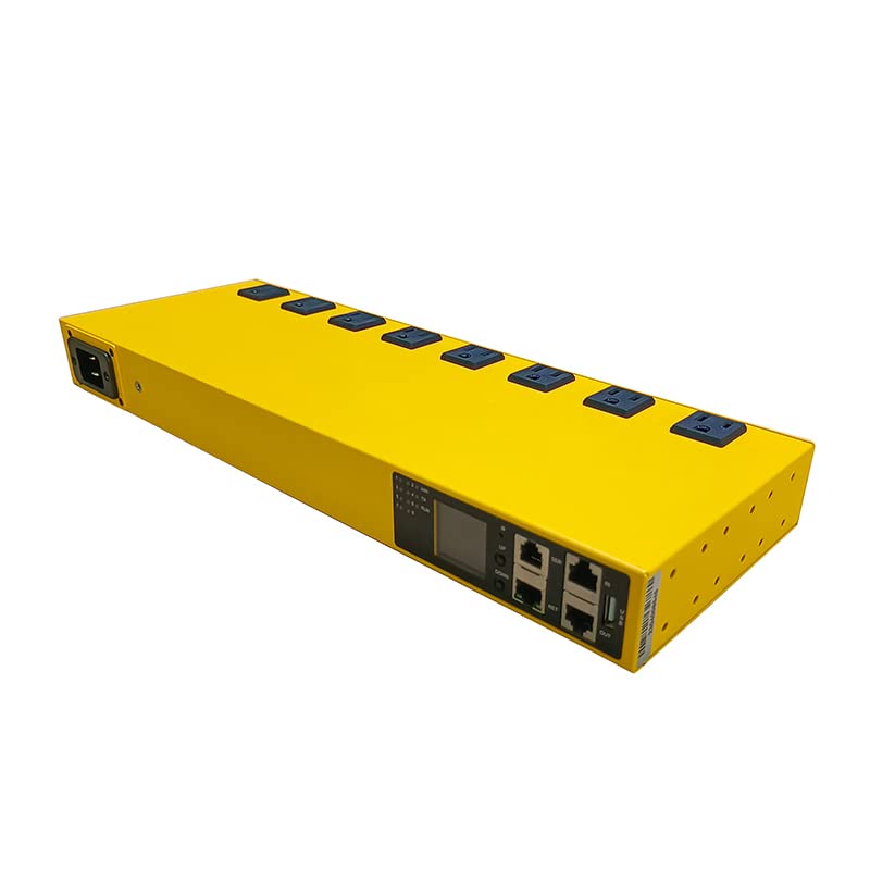 Image of Smart PDU Cabinet Socket 8-Port 15 amps SSH telnet SNMP 485-TCP RTU Programming Development Network Remote Control Room Aging Rack Used (SNMP v1v2v3 telnet SSH Version)