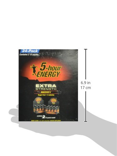 5-Hour Energy Extra Strength Beverage, Black, Berry, 46.32 Fl Oz #TOP7