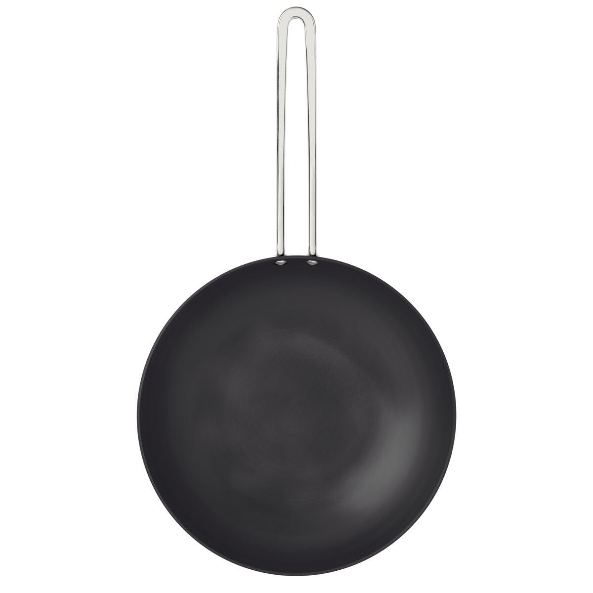 Tramontina Anodised Aluminium Barbecue Wok 24 cm - 2.2l, Black, 24cm - Image 2