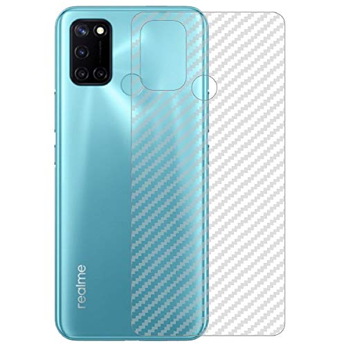 Image of Compatible with Oppo Realme C17 Back Screen Protective Film Carbon Fiber Skin Transparent Screen Guard Sticker