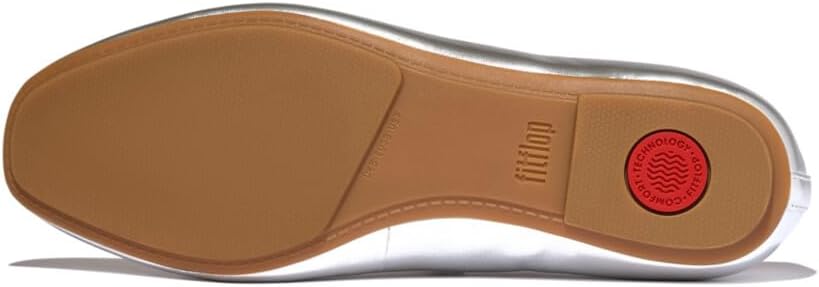 FitFlop Delicato Pearls-and-Crystal Leather Ballet Flats