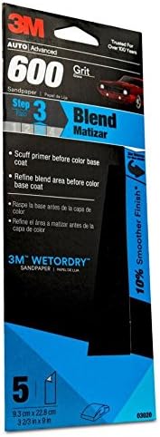 3M 03020 Imperial Wetordry 3-2/3" x 9" P600 Grit Sandpaper