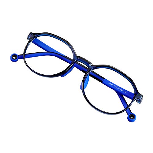 Image of VisionGlobal Blue Light Blocking Glasses for kids, Anti Eyestrain and Blurry, Computer Glasses, Anti Glare
