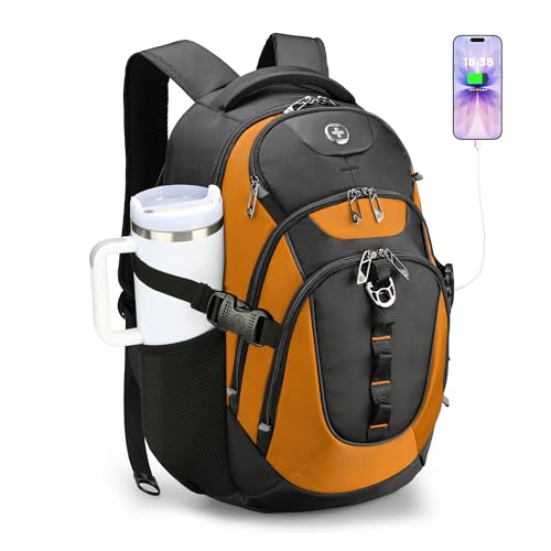 Swissdigital Design Laptop Backpack with USB, 15.6" Fit, 31L