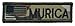 MURICA with USA Flag, Nametape Size 1x3.75 inch Military Patch / Morale Patch - Multicam