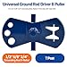 Universal Ground Rod Driver & Puller for 1/2” 5/8” 3/4” Grounding Rod, Rebar,T Post Use with Tube Drill (Driver & Puller Tool)