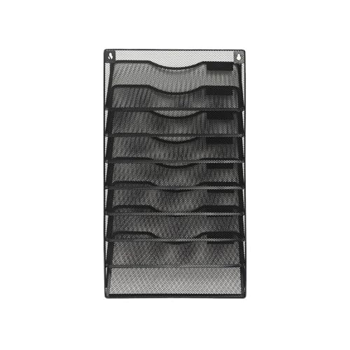 Revistero de pared de 8 niveles y organizador de archivos para oficina