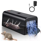Electric Mouse Trap Indoor Rat Zapper Electronic Rat Trap Mouse Traps Indoor with Powerful Voltage Effectively Kills Mice and Rats in Home, Kitchen, Garage, Attic Humane & Safe