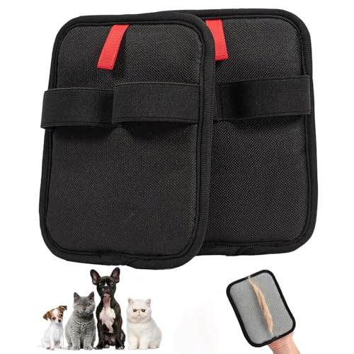 Yoedge 2 Pezzi elettrostatici e riutilizzabili per Cani e Gatti Guanti per la rimozione dei peli di Animali Domestici, antistatici riutilizzabili Guanti depilatori,deinfeltrimento