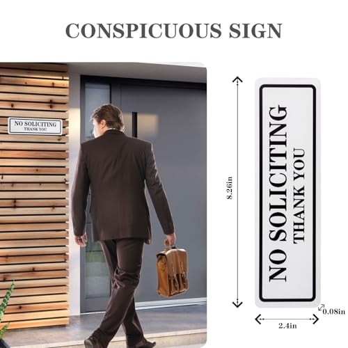 no soliciting sign for house that keeps solicitors away super strong tape for all surfaces 83  24 in2025 version perfect for home office front doors windows walls courtyard