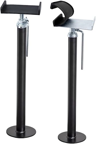 LEADBRAND - Gatos de soporte deslizantes Estabilizadores deslizantes para RV, cámper y remolque de viaje, con alfombrilla de goma antivibración en