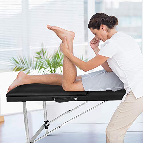 Massageliege, klappbar, 3 Abschnitte, professionelle Massageliege mit Rahmen aus Eisen, höhenverstellbar, Massagetisch für die Massage Spa Tattoo Gesichtspflege - Image 6