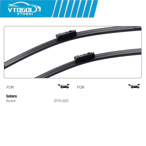 OEM Windshield Wiper Blades Replacement for Subaru Ascent 2019 2020 2021 2022 2023 2024 2025, All Weather Original Factory Quality Front & Rear Wipers Set 26"+20"+14" (Pack of 3) by VTOGOI - Image 3