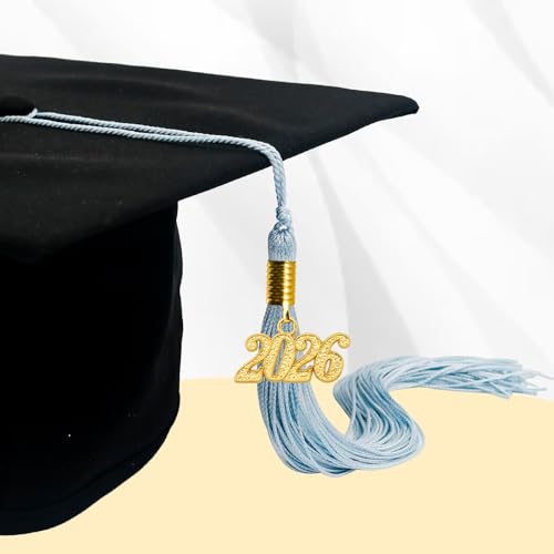 Image of GraduationMall Single&Multiple Color Graduation Tassel with 2026 Year Charm 9 inch